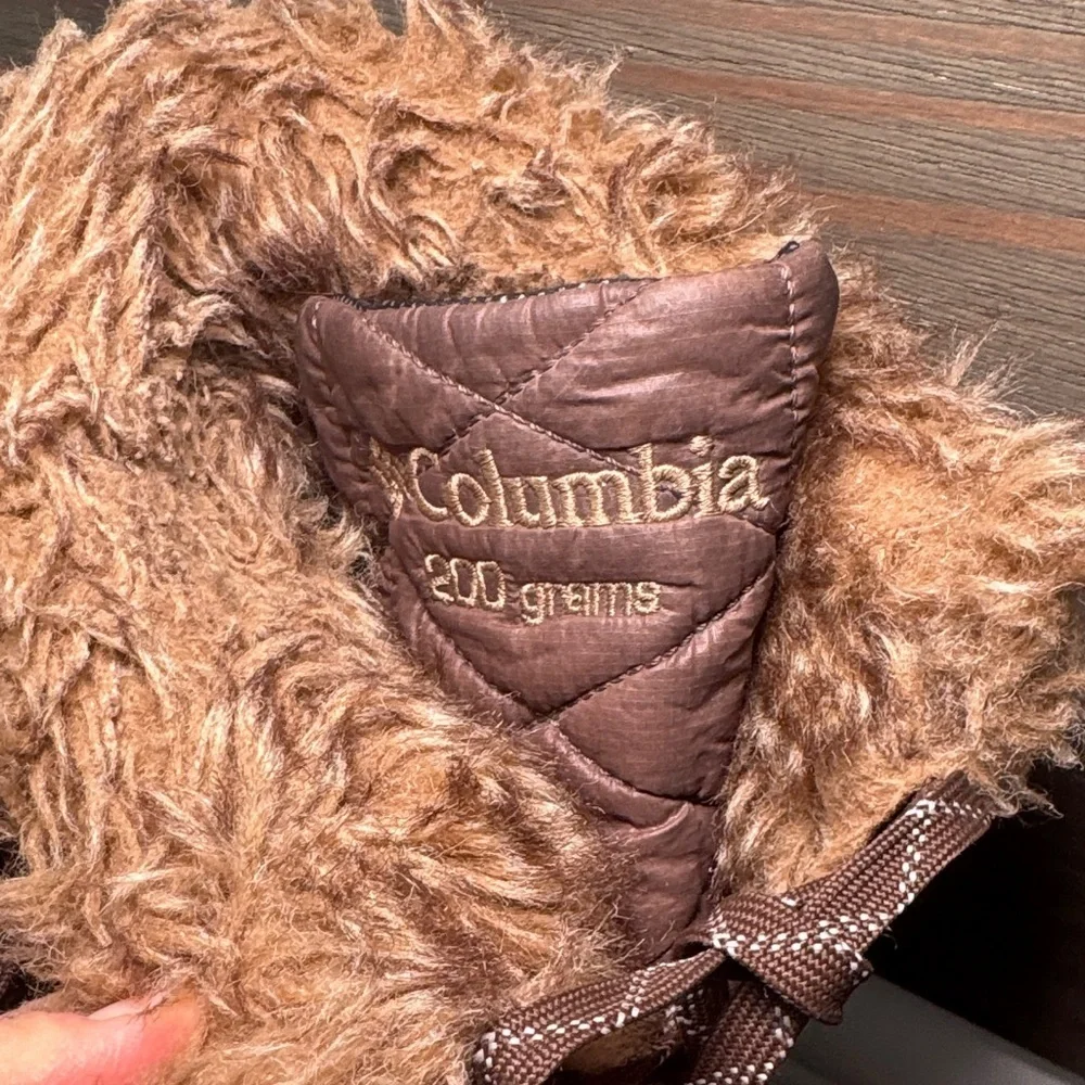 Columbia brown winter boots minx mid lll faux fur size 9
